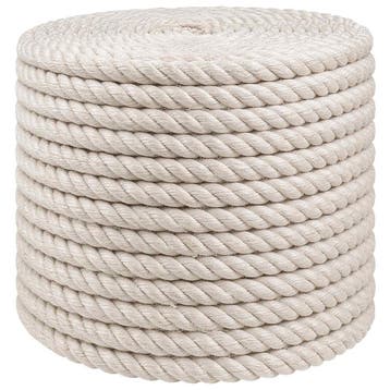 vidaXL Jute Touw 14 mm Wit 100% Tossa jute, Verzenden, Nieuw