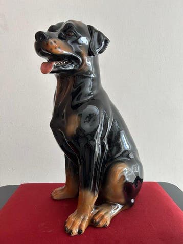 sculptuur, Rottweiler - 57 cm - Keramiek, Nieuw