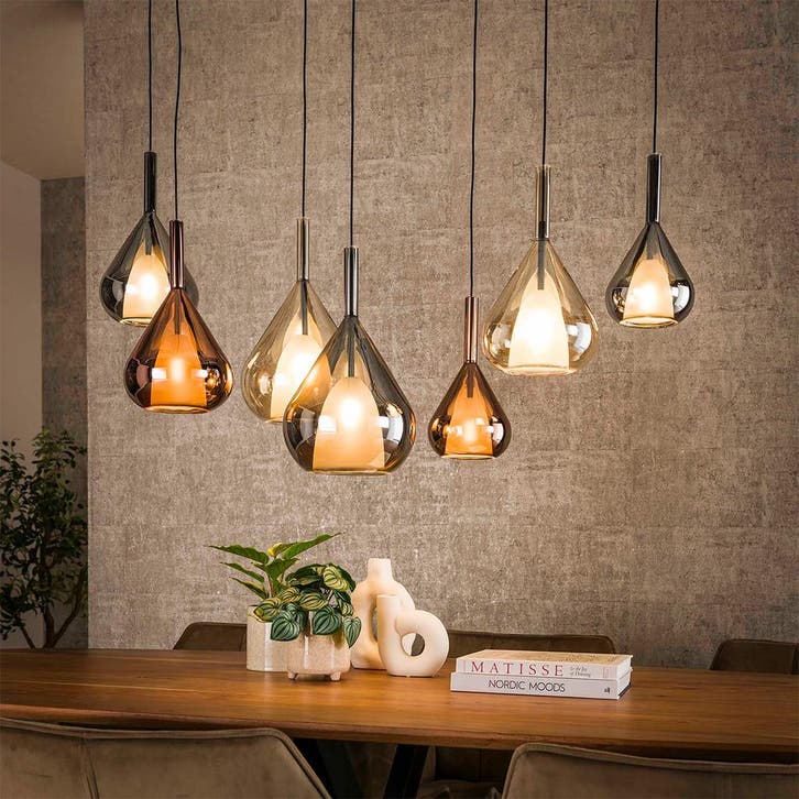*WOONWINKEL* Design Hanglamp Gekleurd Glas, Huis en Inrichting, Lampen | Hanglampen, Nieuw, Verzenden