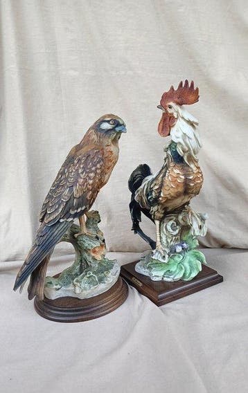 Capodimonte, Giuseppe Armani - Beeldje - Gallo e Falco -