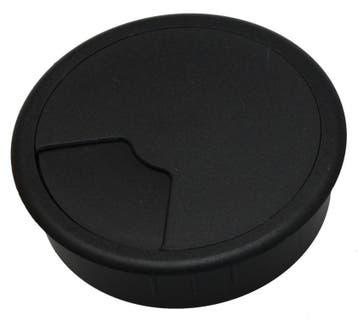 60 Mm Zwarte Kabelbeheer Bureau Grommet - 49.80.018 [2, Verzenden, Nieuw, Overige typen