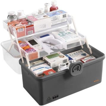 Ruhhy Medicijn Organizer - Tweelaagse Opbergbox - Transpa..., Diversen, Ophalen of Verzenden, Nieuw