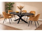 Veiling - Eettafel Villa Ovaal 240 x 120 - Hout - Matrixpoot, Huis en Inrichting, Tafels | Eettafels, Nieuw