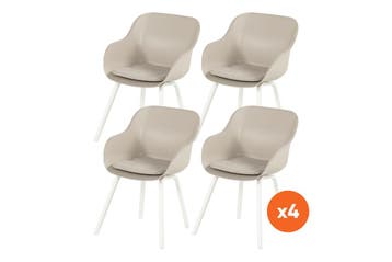 Set van 4 - Hartman Le Soleil Element dining armstoel - Soft, Tuin en Terras, Tuinsets en Loungesets, Verzenden, Nieuw, Overige materialen