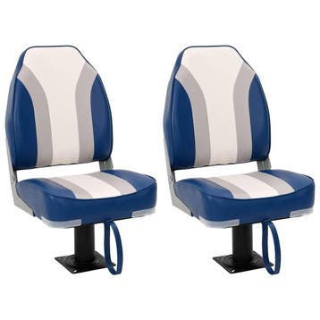 vidaXL Bootstoelen 2 st met poot 360° draaibaar, Watersport en Boten, Verzenden, Nieuw