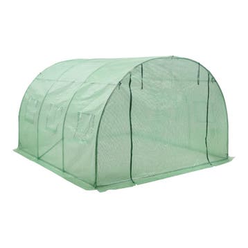 [en.casa] Tuinkas Dornbirn 300x300x200 cm groen, Verzenden, Nieuw