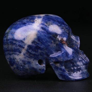 75g Sodalith Skull – Poseidons Zorn – 5,1 x 3,9 x 3,3cm