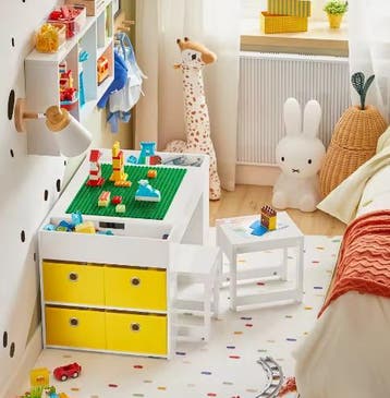 Kindertafel met 2 Stoelen en Opbergruimte, Multifunctioneel, Verzenden, Nieuw