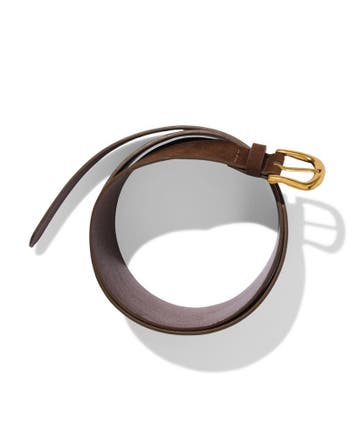 HEMA Damesriem 6.4cm suède donkerbruin, Verzenden, Nieuw