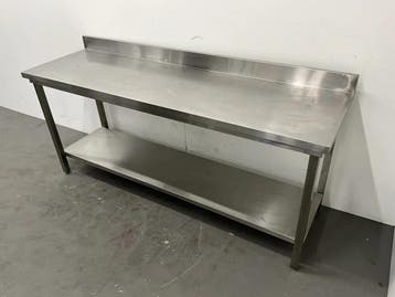 RVS werktafel | 200 x 60 cm, Zakelijke goederen, Ophalen, Gebruikt, RVS Meubilair