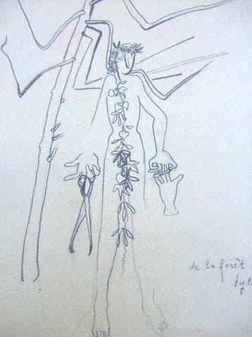Suzanne Roger (1898-1986) - Dessin pour lillustration la, Antiek en Kunst