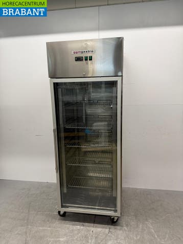 RVS Verrijdbare Glasdeurkoeling 700 liter 230V Horeca, Ophalen of Verzenden, Gebruikt