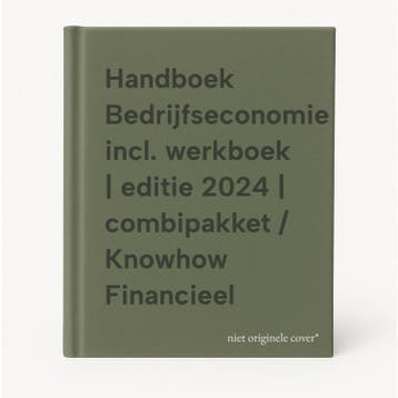 Handboek Bedrijfseconomie incl. werkboek | editie 2024 |, Verzenden, Zo goed als nieuw