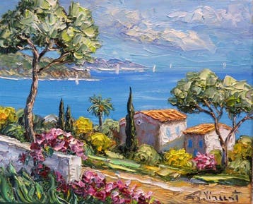 R. Vincent (1954) - Saint jean Cap Ferrat en Provence cote