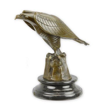 sculptuur, Exquisite Art Deco Bronze Eagle Sculpture – After, Antiek en Kunst