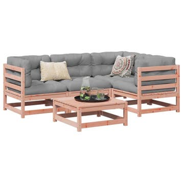 vidaXL 5-delige Loungeset massief douglas vurenhout, Verzenden, Nieuw, Loungeset