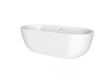 Vrijstaand bad 180x80 Wit, Verzenden, Nieuw, Overige typen