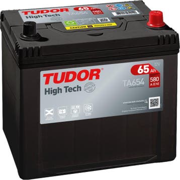 Tudor High Tech accu | TA654 | 12V 65Ah, Auto-onderdelen, Accu's en Toebehoren, Ophalen of Verzenden, Nieuw