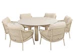 4 Seasons Outdoor Sardinia low dining tuinset latte met, Ophalen of Verzenden, Nieuw