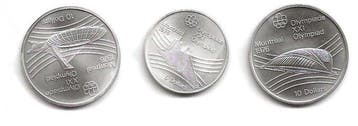 Canada. Elizabeth II. 5 Dollars / 10 Dollars 1976 Olympic