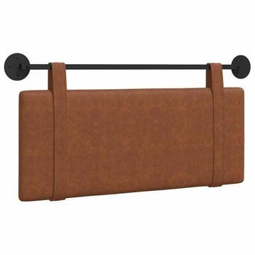 Hoofdbord 110cm Bruin Antiek PU | Retourdeal 44% Korting, Overige materialen, 100 cm, Eenpersoons, Bruin