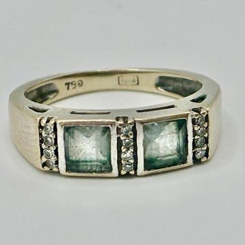 Zonder minimumprijs - Ring - 18 karaat Witgoud - 1.18ct. tw., Sieraden, Tassen en Uiterlijk, Nieuw