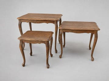 Bijzettafel - Hout - set van 3 tafels
