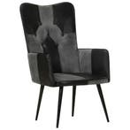Leren Fauteuil Zwart | Tweedekansje | OP=OP, Huis en Inrichting, Minder dan 75 cm, Nieuw, Ophalen of Verzenden, Metaal