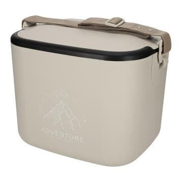 Norländer Koelbox -  36 x 28 x 28 cm - 14 liter - Taupe, Caravans en Kamperen, Verzenden, Nieuw