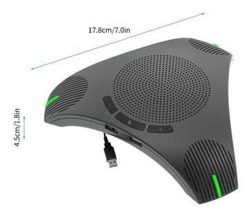 USB Conferentiemicrofoon met Speaker 360° Vergadermicrofoon, Verzenden, Nieuw in verpakking