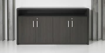 Manage-IT dressoirkast, 89x168x42 cm, black oak, Huis en Inrichting, Ophalen of Verzenden, Nieuw