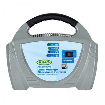 Accu-oplader 6/12 Volt 6 Amp - Acculader Ring (Gereedschap), Auto diversen, Autogereedschap, Verzenden, Nieuw
