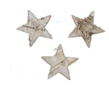 Berkenschors Sterren voordeeldoos ca. 4 cm 72 stuks, Ophalen of Verzenden, Nieuw