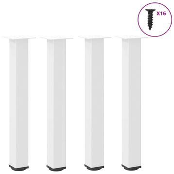 vidaXL Console tafelpoten 4 st 72-74 cm staal wit, Huis en Inrichting, Tafelonderdelen, Verzenden, Nieuw