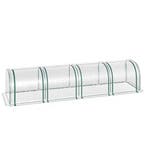 Tunnelkas, 4 Ramen Met Rits, Stalen Frame, Robuuste Zeil, Tr, Tuin en Terras, Verzenden