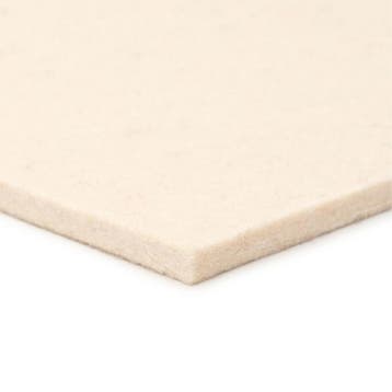 Wolvilt - Wit - 30cm x 30cm - Dikte: 10 mm - 0,36 kg/dm³