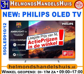 Nieuwe Philips 55OLED910/12 goedkope ambilight oled tv, Audio, Tv en Foto, Televisies, Ophalen, Philips, Nieuw, 100 cm of meer