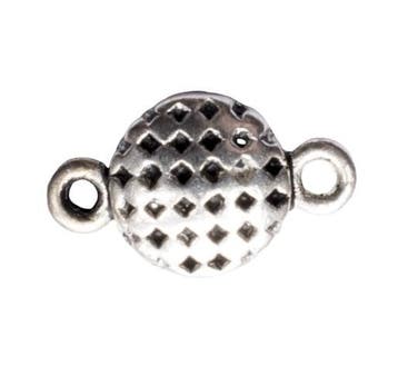 5 x metalen tussenzetsel twee ogen zilver kleur 13,5 x 8m..., Ophalen of Verzenden, Nieuw, Tussenstuk of Tussenkraal