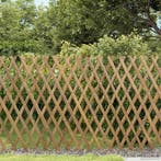 vidaXL Uitschuifbaar plantenrek 2 pcs Licht Bruin 100 x 105, Verzenden, Nieuw, Hout