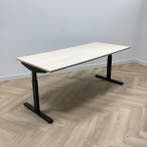 Refurbished bureau, 180x80 cm, Licht eiken - zwart, Ophalen of Verzenden, Nieuw