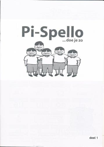 Pi-Spello werkschrift rood deel 1 (per stuk), Verzenden, Nieuw