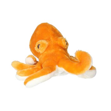 Nature Planet octopus knuffel - pluche - 18 cm - oranje, Kinderen en Baby's, Speelgoed | Knuffels en Pluche, Verzenden, Nieuw