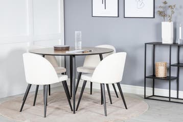 Eetkamerstoel - Meike - Wit - Rib - Jörn, Huis en Inrichting, Stoelen, Verzenden, Nieuw