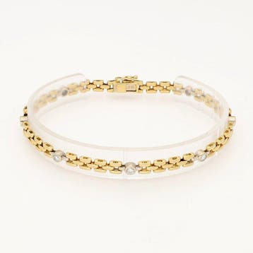 Armband - 18 karaat Geel goud Diamant (Natuurlijk), Nieuw