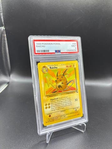 Pokémon - 1 Graded card - Raichu 29 Fossil - PSA 9, Nieuw