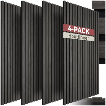 Akoestische panelen Sonic Wall IV in houtlook - zwarte eik, Verzenden, Nieuw