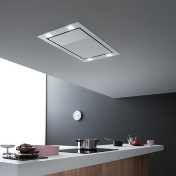 Falmec SIRIO90W - Plafondafzuigkap - 90 cm - Wit Glas - Incl, Verzenden, Nieuw