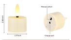Set van 6 Oplaadbare LED Kaarsen met Afstandsbediening Timer, Verzenden, Nieuw