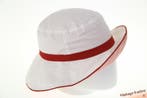 Zonnehoed rood wit, groen wit en blauw wit omkeerbaar 56-57, Kleding | Dames, Hoeden en Petten, Hawkins, Ophalen of Verzenden