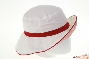 Zonnehoed rood wit, groen wit en blauw wit omkeerbaar 56-57, Kleding | Dames, Hawkins, Ophalen of Verzenden, Nieuw, Hoed